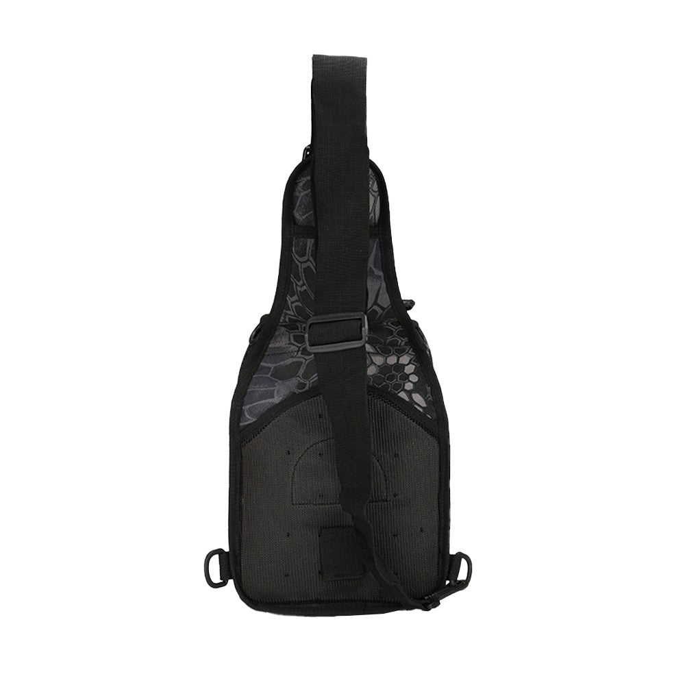 Mens Chest Bag Shoulder Bag Outdoor Sport Tactical Bag Satchel Daily Bag - Black