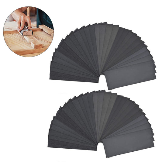 90-Piece 120-5000 Grit Sandpaper Set Wet Dry Polishing Abrasive Sandpaper