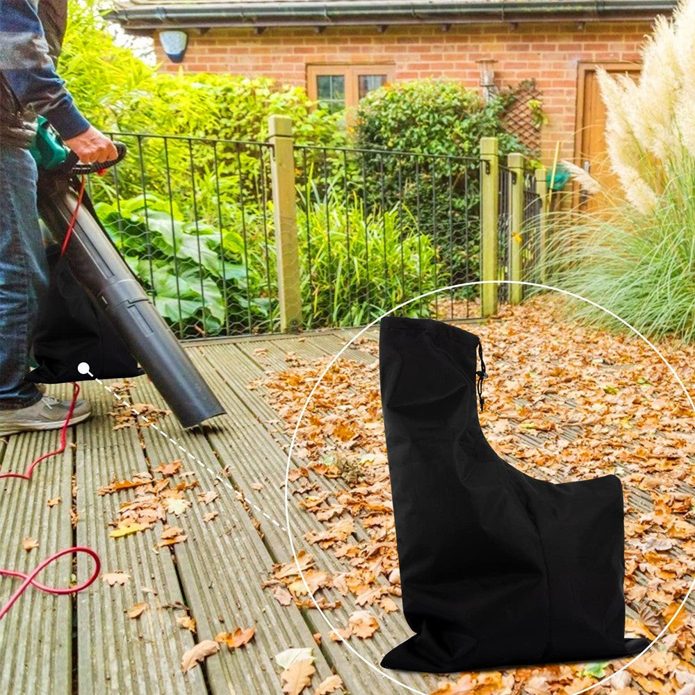 2Pcs Leaf Blower Vacuum Bag Leaves Collection Bag Replacement with Bottom Zipper