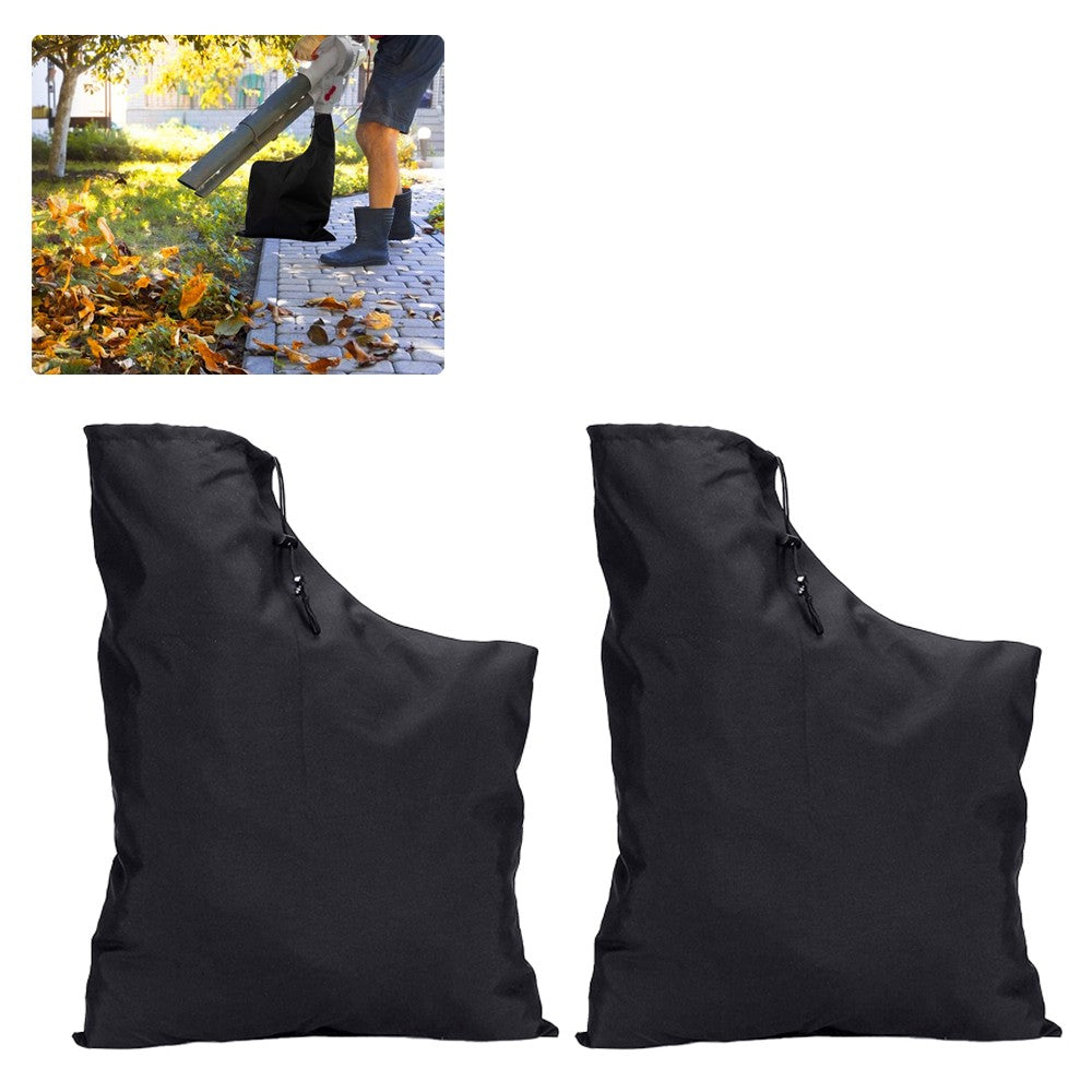 2Pcs Leaf Blower Vacuum Bag Leaves Collection Bag Replacement with Bottom Zipper