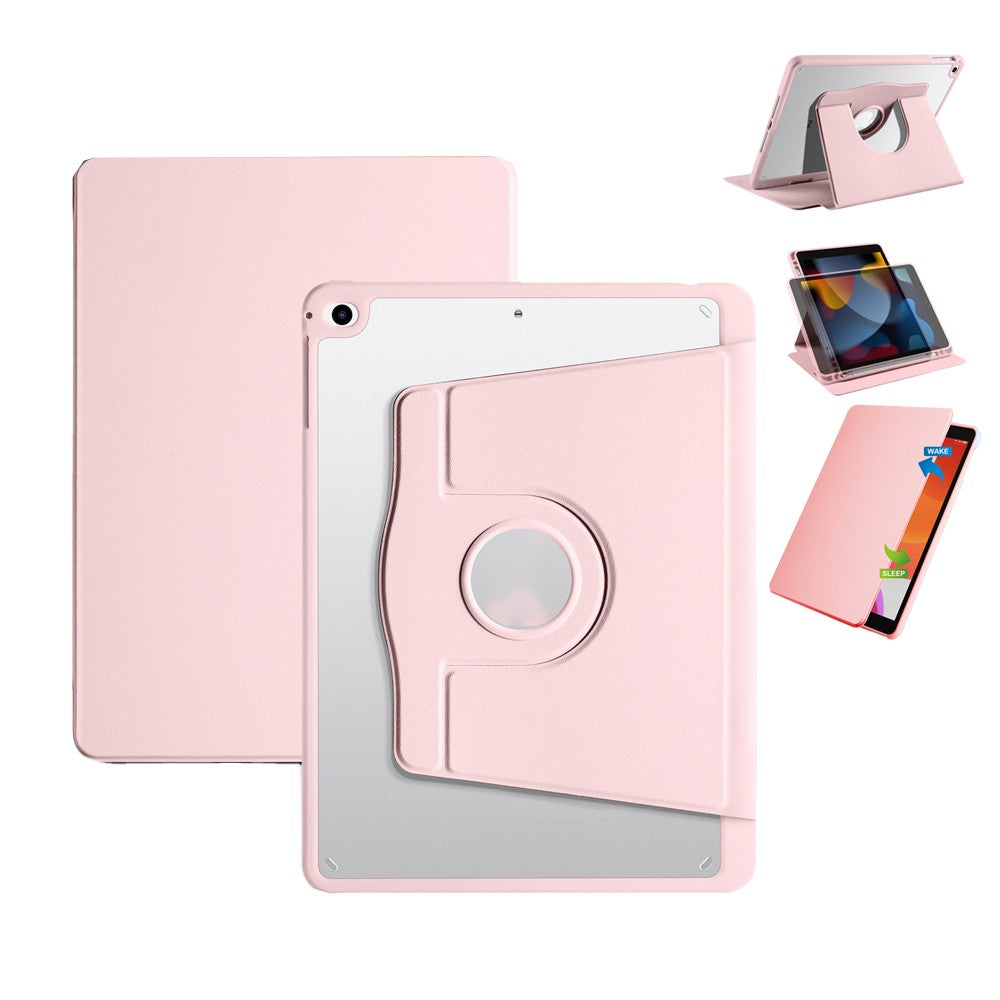 For iPad Pro 11 inch/Air 4/Air 5 Protective Case Rotating Stand Cover - Pink
