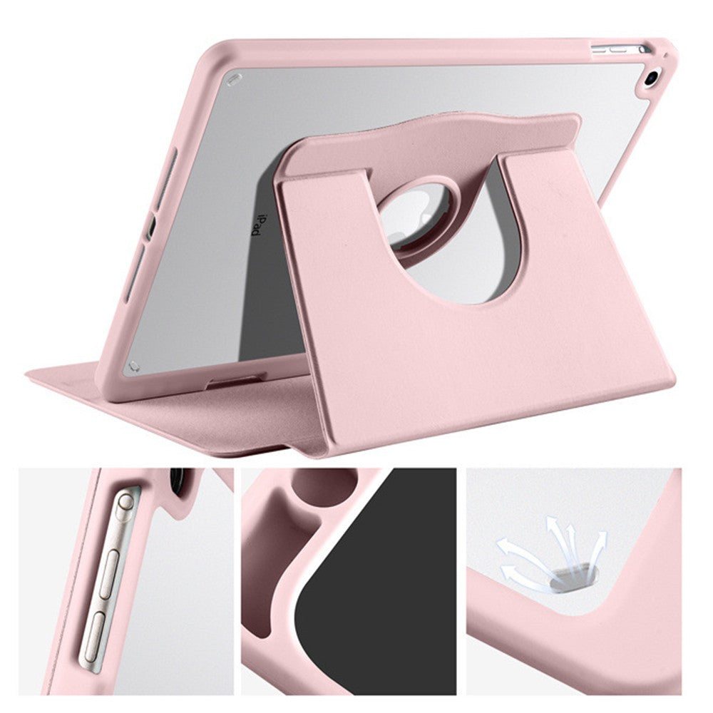 For iPad Pro 11 inch/Air 4/Air 5 Protective Case Rotating Stand Cover - Pink