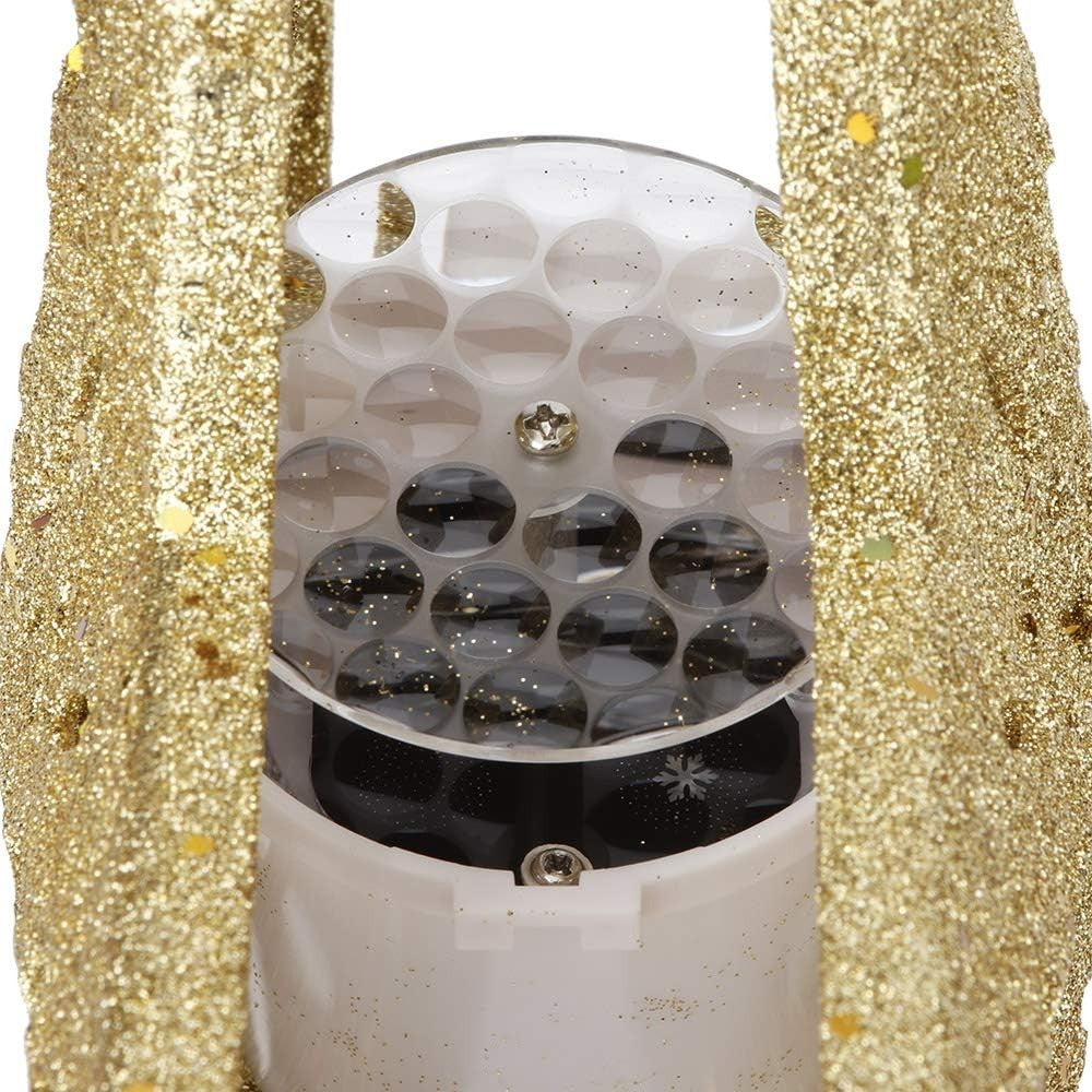 Gold Led Star Projector Christmas Tree Topper 6 different effect pattern cards