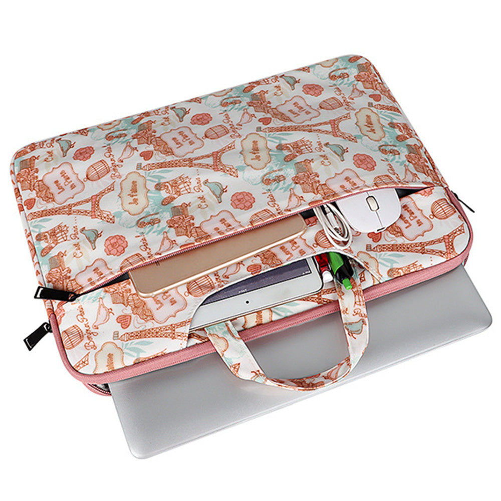 Pattern Printing Laptop Bag Handbag for ipad 15.4inch Pink