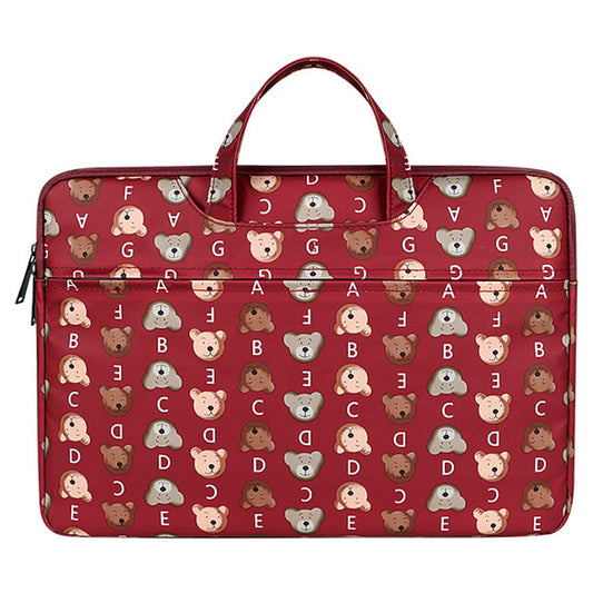Pattern Printing Laptop Bag Handbag for ipad 13.3inch Red