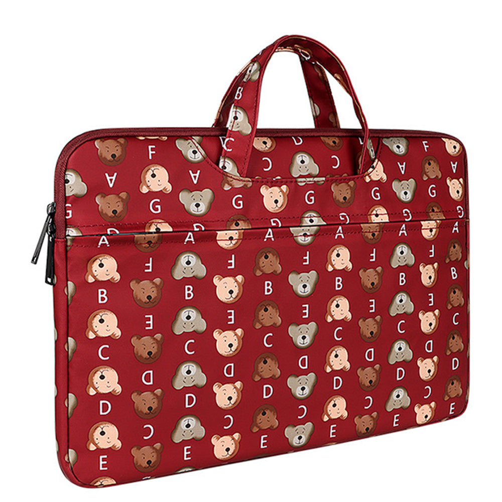 Pattern Printing Laptop Bag Handbag for ipad 15.4inch Red
