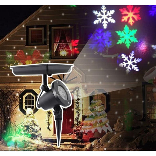 Christmas Solar Powered Snowflake Light