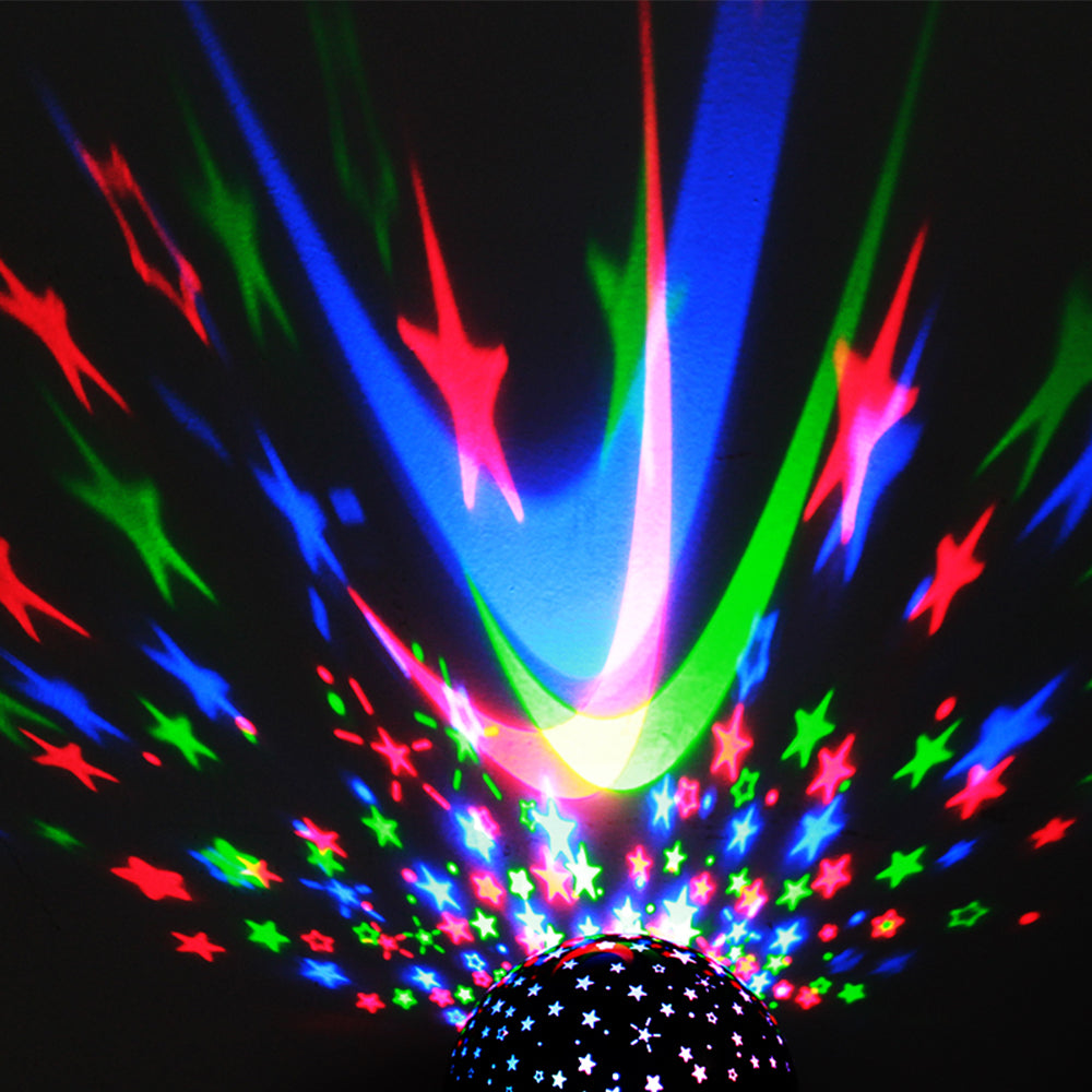 Black Bluetooth LED Night Light Projector Sky Star Moon Lamp