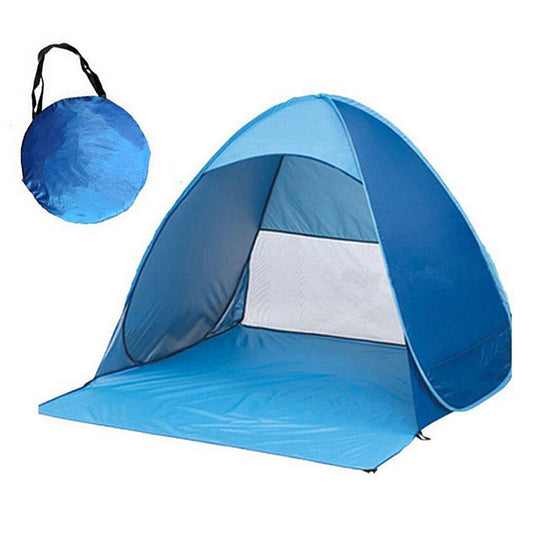 Blue Portable Auto Pop-Up Beach and Camping Tent