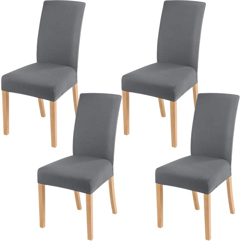 4pcs Stretch Dining Chair Slipcover Home Decor-Grey