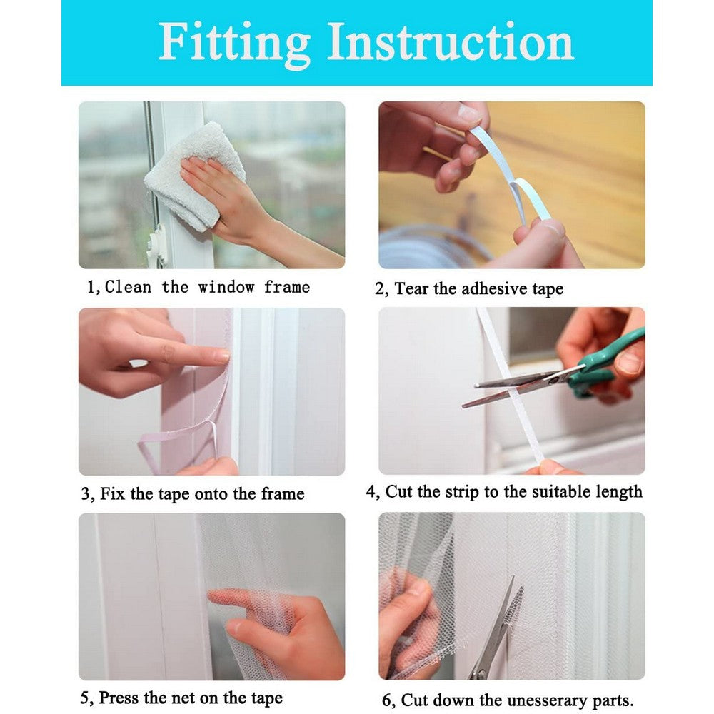 8 X Prevent Mosquitoes and Fly Easy Removable Fly Screens
