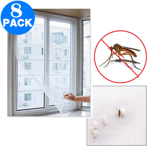 8 X Prevent Mosquitoes and Fly Easy Removable Fly Screens