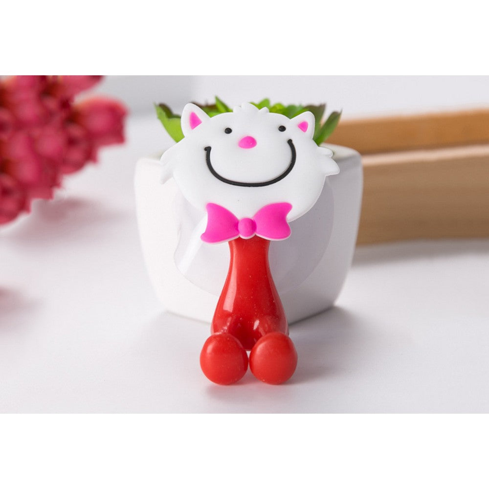 5 X Cute Cartoon Toothbrush Holder with Suction Mounts