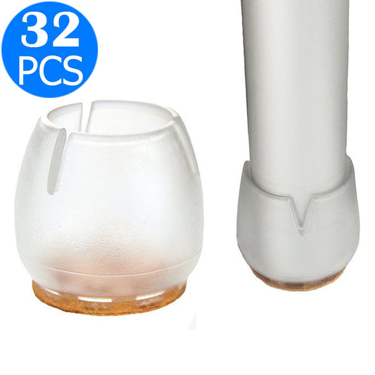 32PCS Silicone Chair Leg Caps for 25-29MM Round Legs