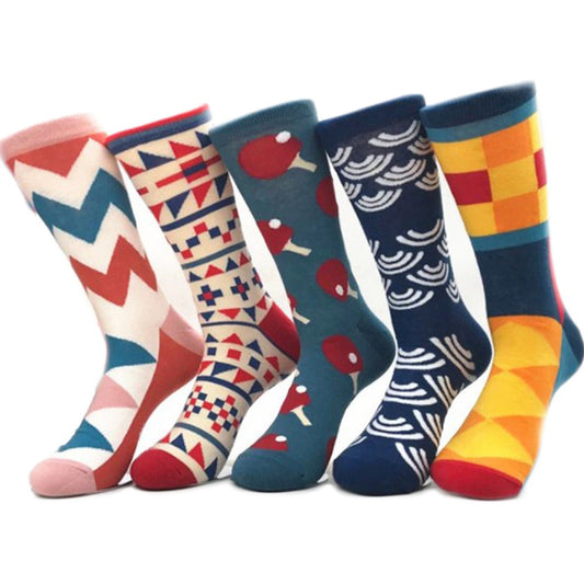5 Pairs of Unisex Cartoon Socks
