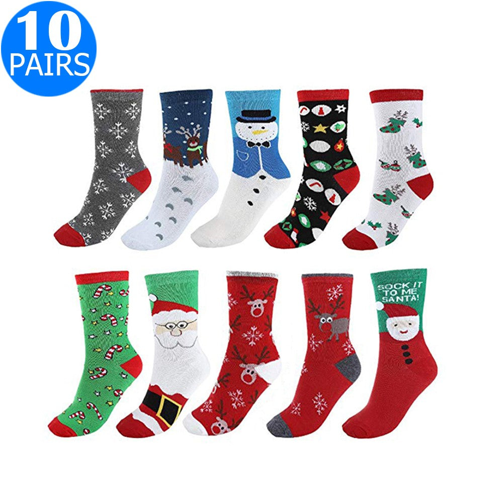 10 Pairs of Christmas Socks