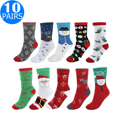 10 Pairs of Christmas Socks