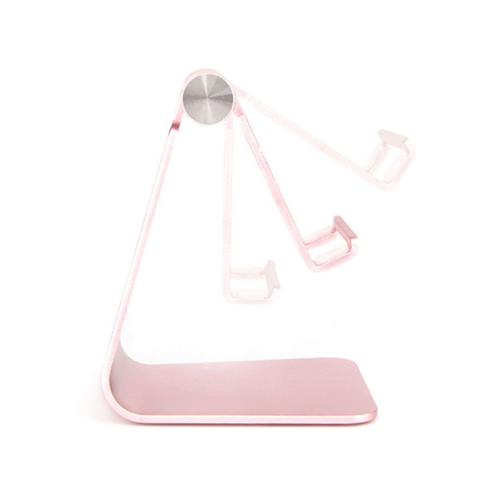 Adjustable Aluminum Alloy Pad-Phone Desktop Stands Rose Gold