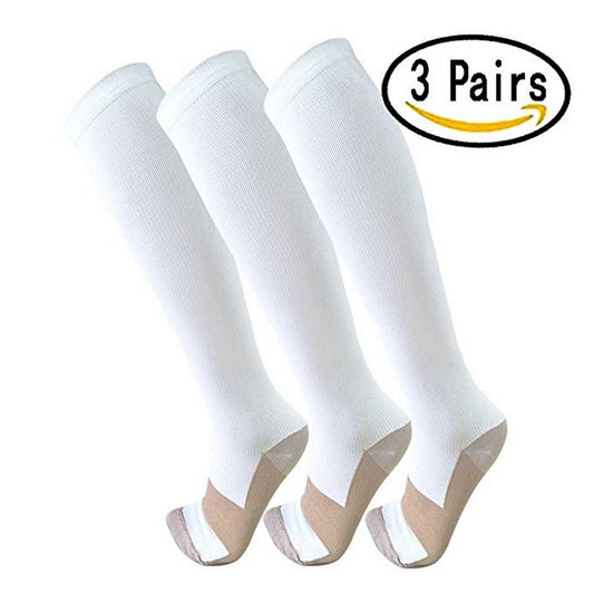 3 Pairs Compression Running Socks for Men and Women