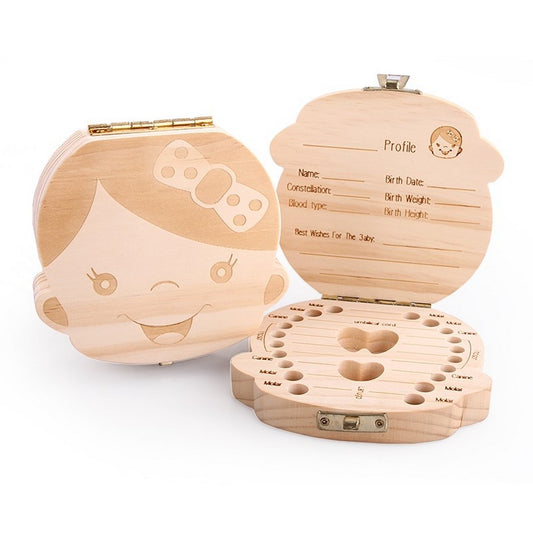 Baby Tooth Keepsake Box for Baby Girl
