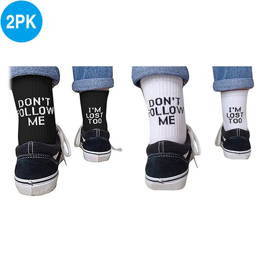 2X Don't Follow Me,I'm Lost Too Socks Unisex Socks