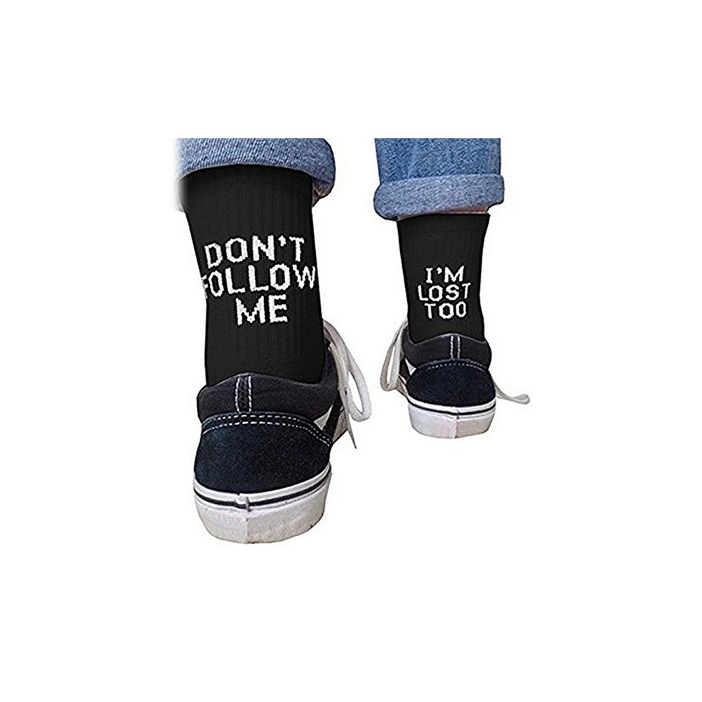 2X Don't Follow Me,I'm Lost Too Socks Unisex Socks