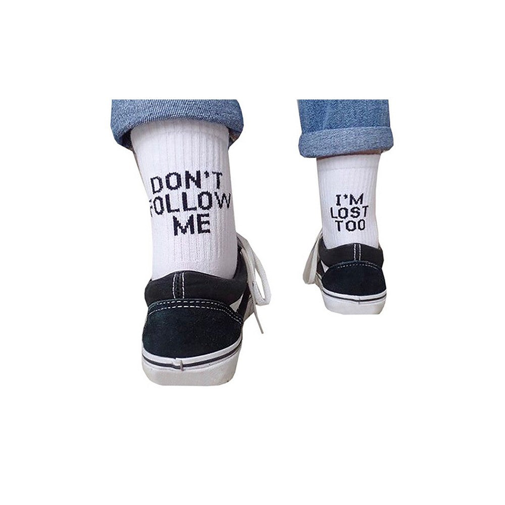 2X Don't Follow Me,I'm Lost Too Socks Unisex Socks