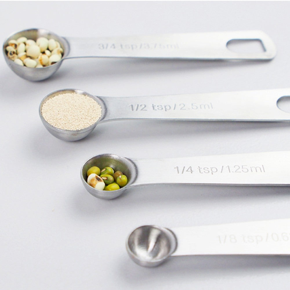 Set of 7Pcs Stainless Steel Measuring Spoon