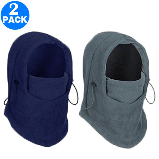 2 Pack Unisex Winter Windproof Hats Dark Grey and Navy
