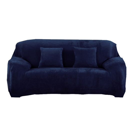 Three Seaters Fleeced Sofa Cover Navy