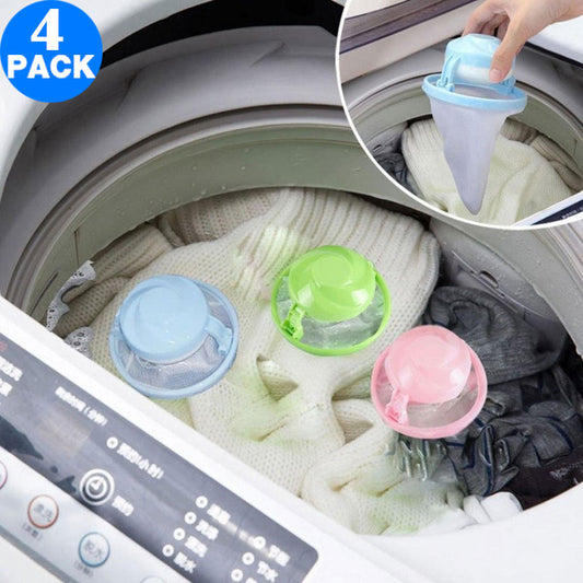 4X Washing Machine Floating Hair Filters Random Colour