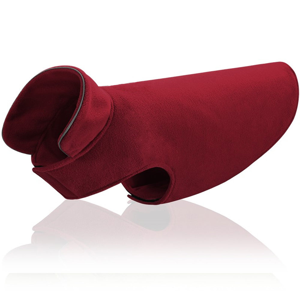 Dog Fleeced Vest Dog Sweater Warm Winter Pet Clothes Red 3XL