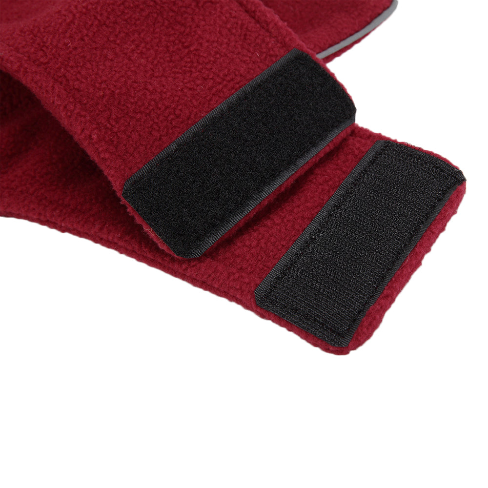 Dog Fleeced Vest Dog Sweater Warm Winter Pet Clothes Red L