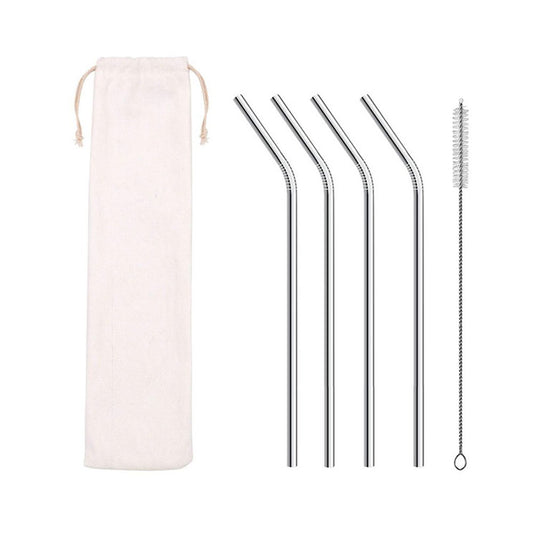 Stainless Steel Bent Drinking Straws