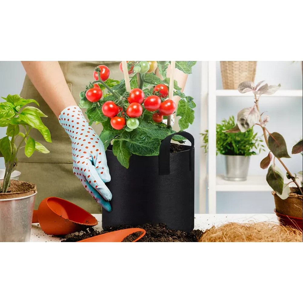 5X 5 Gallon Garden Plant Grow Bags Non-woven Fabric Bag Food Fruit Vegetable Storage Bags
