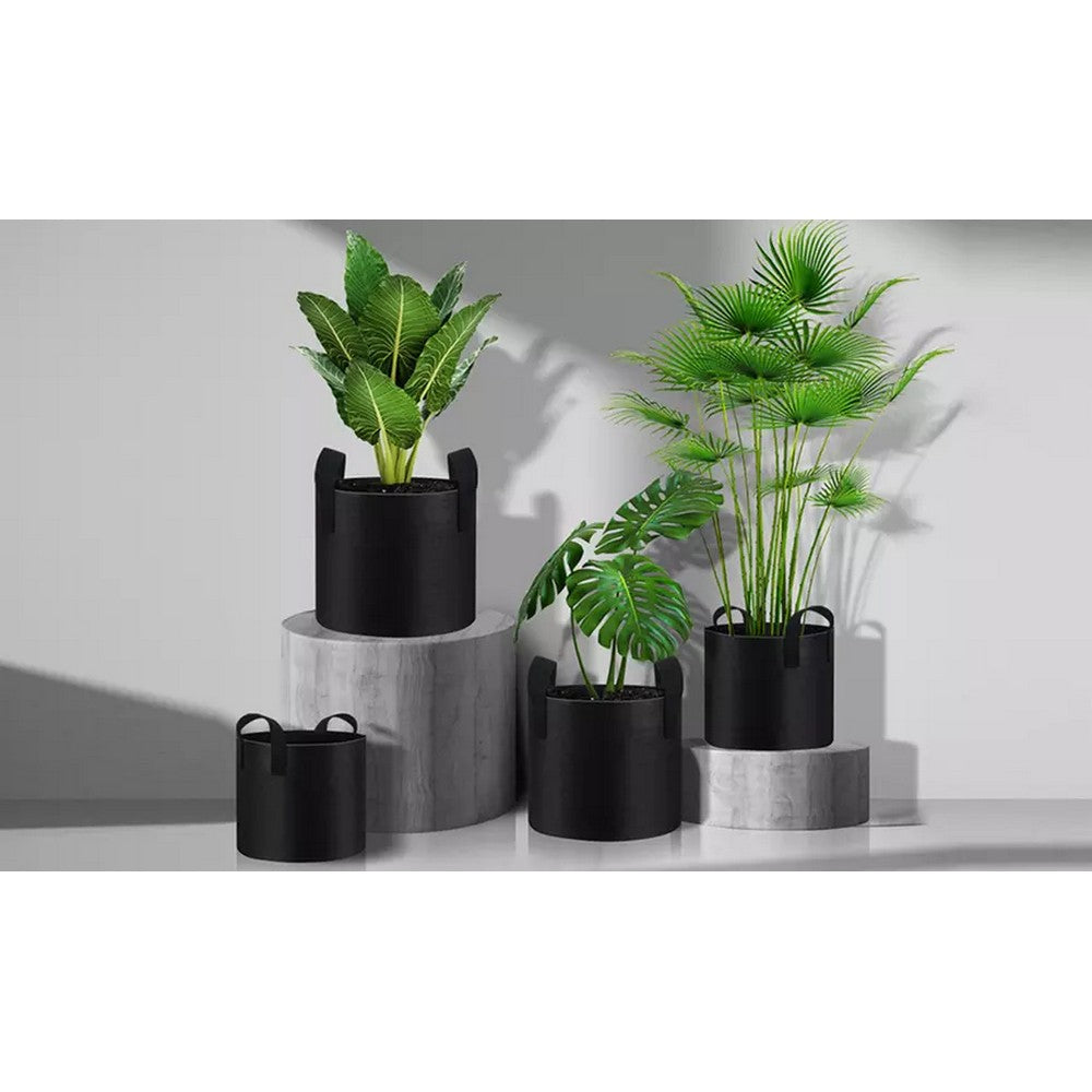 5X 5 Gallon Garden Plant Grow Bags Non-woven Fabric Bag Food Fruit Vegetable Storage Bags