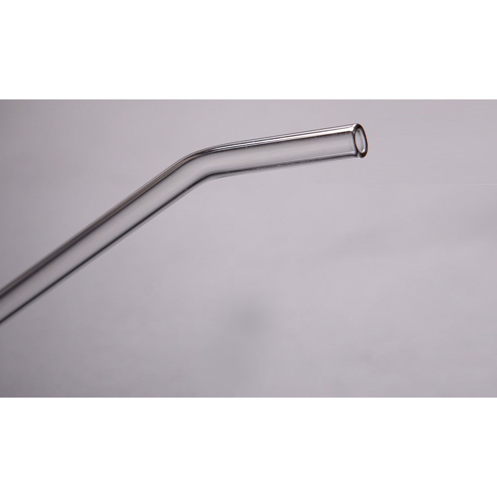 24Pcs Clear Glass Straw Set