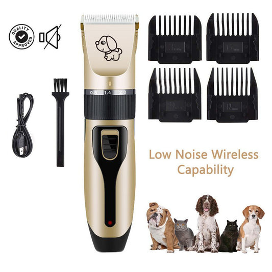 USB Cordless Electric Dog Hair Clipper Set