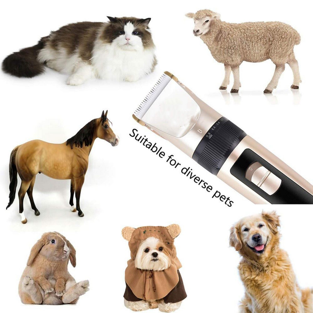 USB Cordless Electric Dog Hair Clipper Set