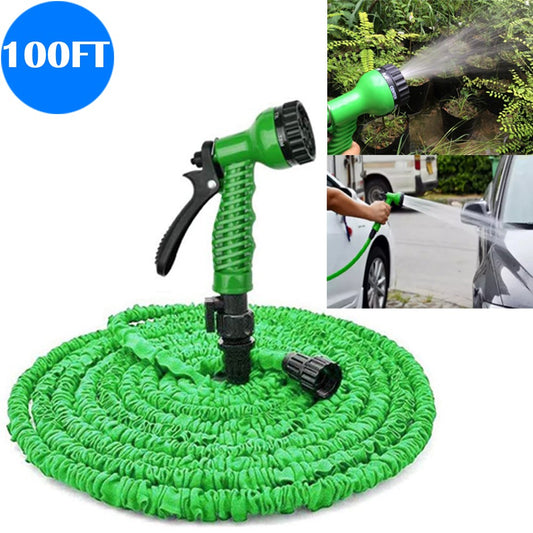 100FT Flexible Expanding Water Hose Pipe with Spray Nozzle