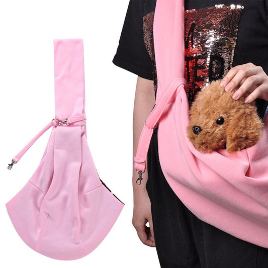 Pet Supplies Double-Sided Pet Sling Pouch-Pink