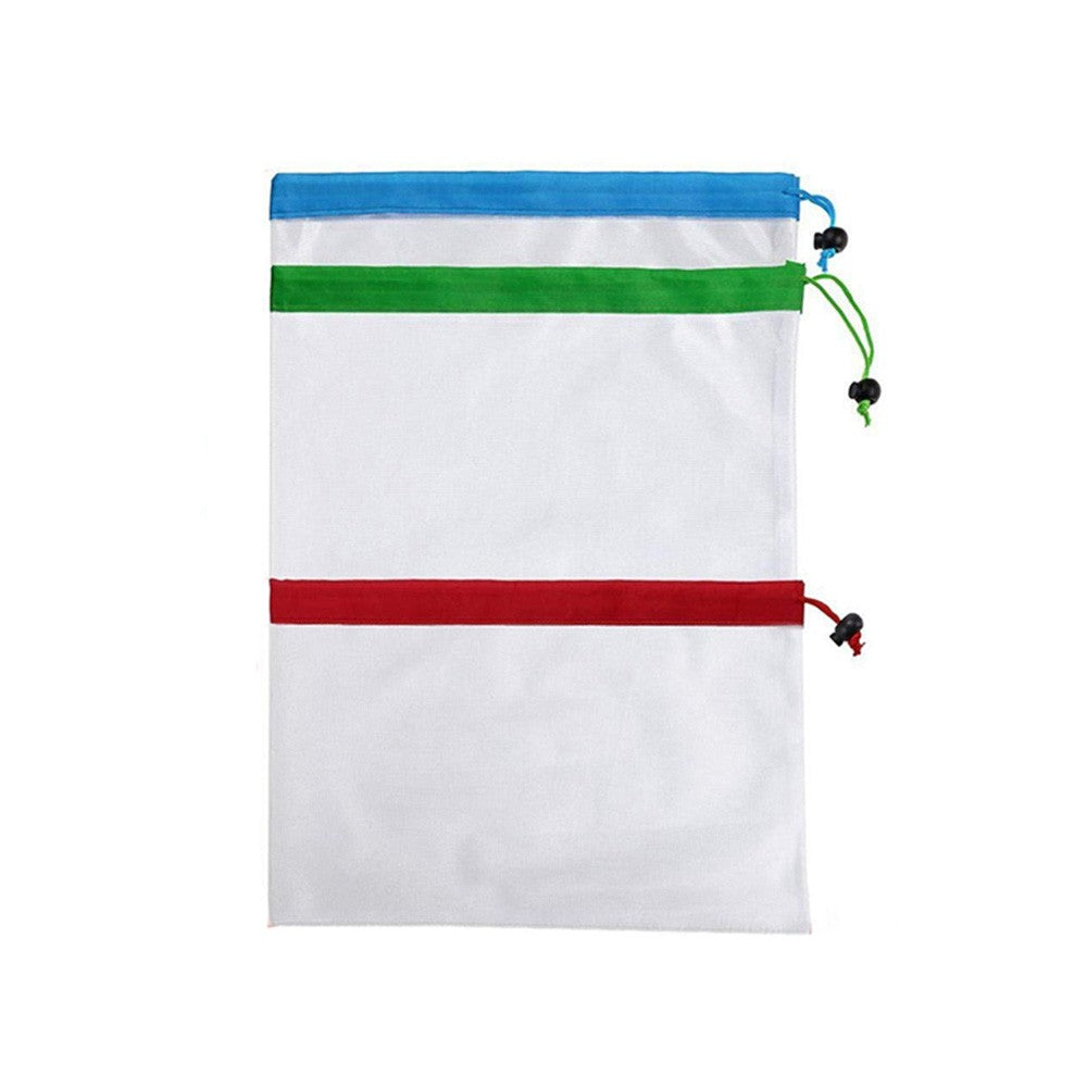 15Pcs Reusable Grocery Fruit Vegetable Mesh Shopping Bags