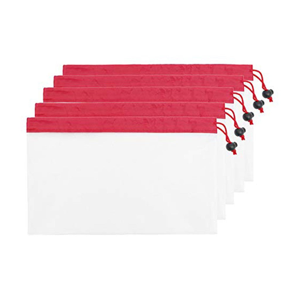 15Pcs Reusable Grocery Fruit Vegetable Mesh Shopping Bags