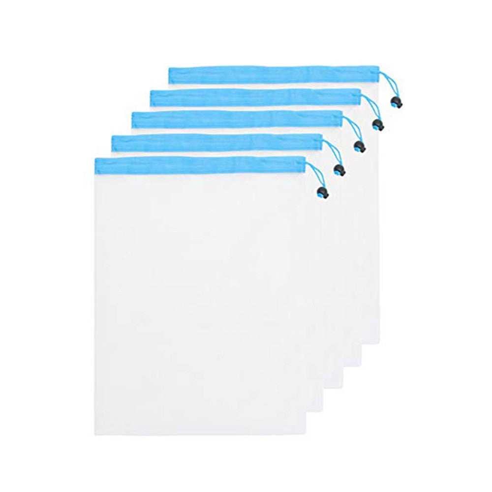 15Pcs Reusable Grocery Fruit Vegetable Mesh Shopping Bags