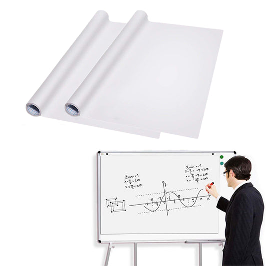 2 X Self Adhesive White Board Sticker Board Contact Paper