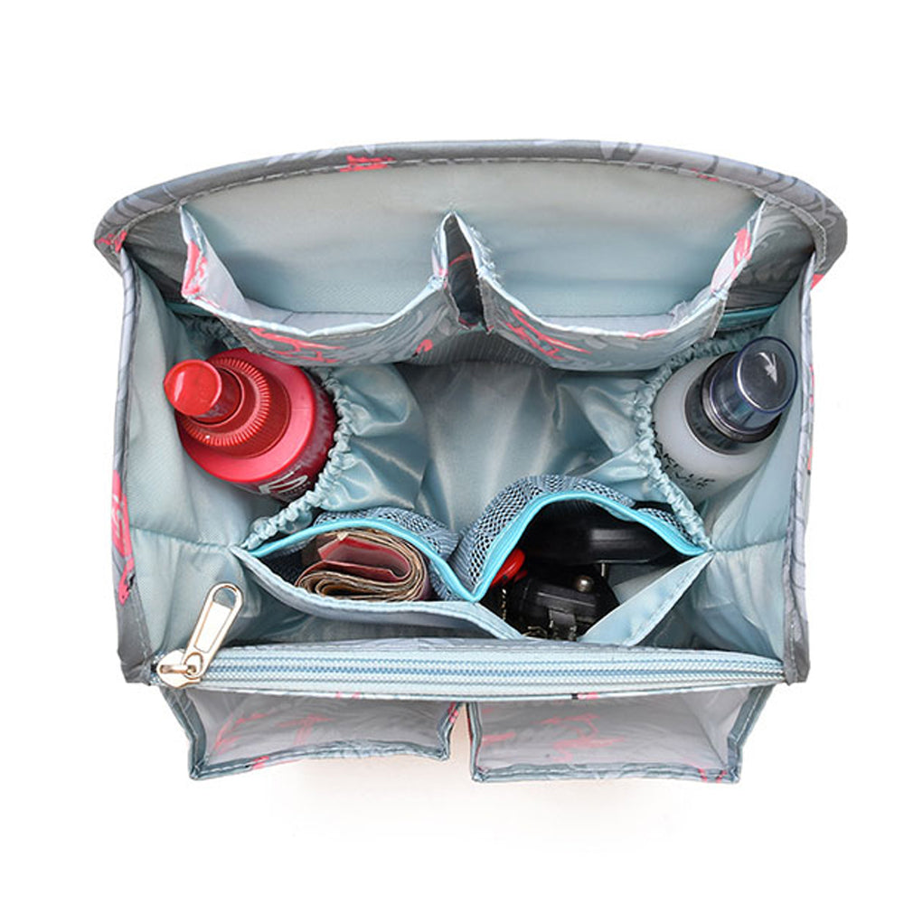 2 X Backpack Organizers Insert Bags Light Blue Pink