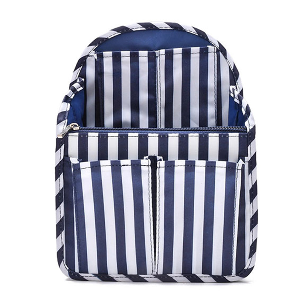 2 X Backpack Organizers Insert Bags Navy Blue Pink