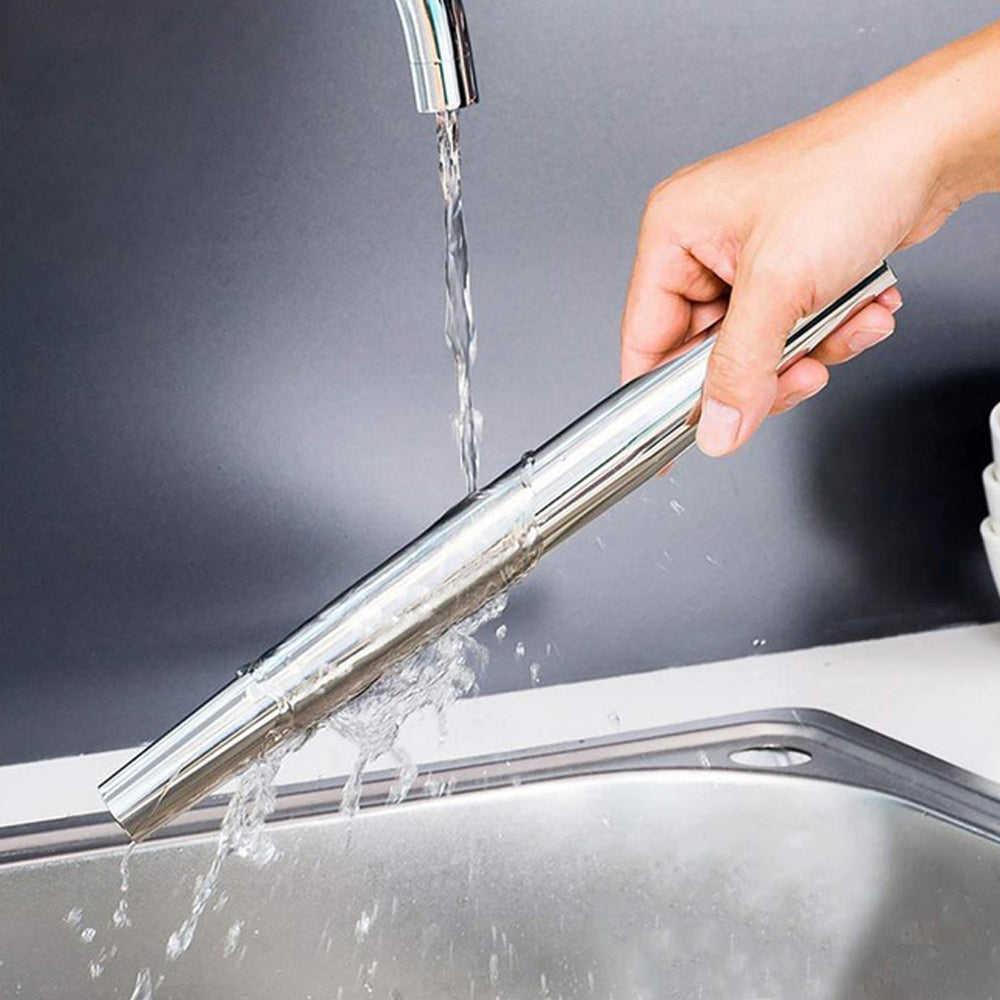 Stainless Steel Rolling Pin Dough Roller Non-Stick Smooth Surface for Fondant Pie Crust Cookie Pizza Pastry