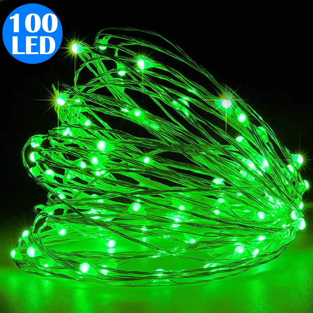 100LED Copper Wire String Lights Fairy Lights Battery Operated Remote Control