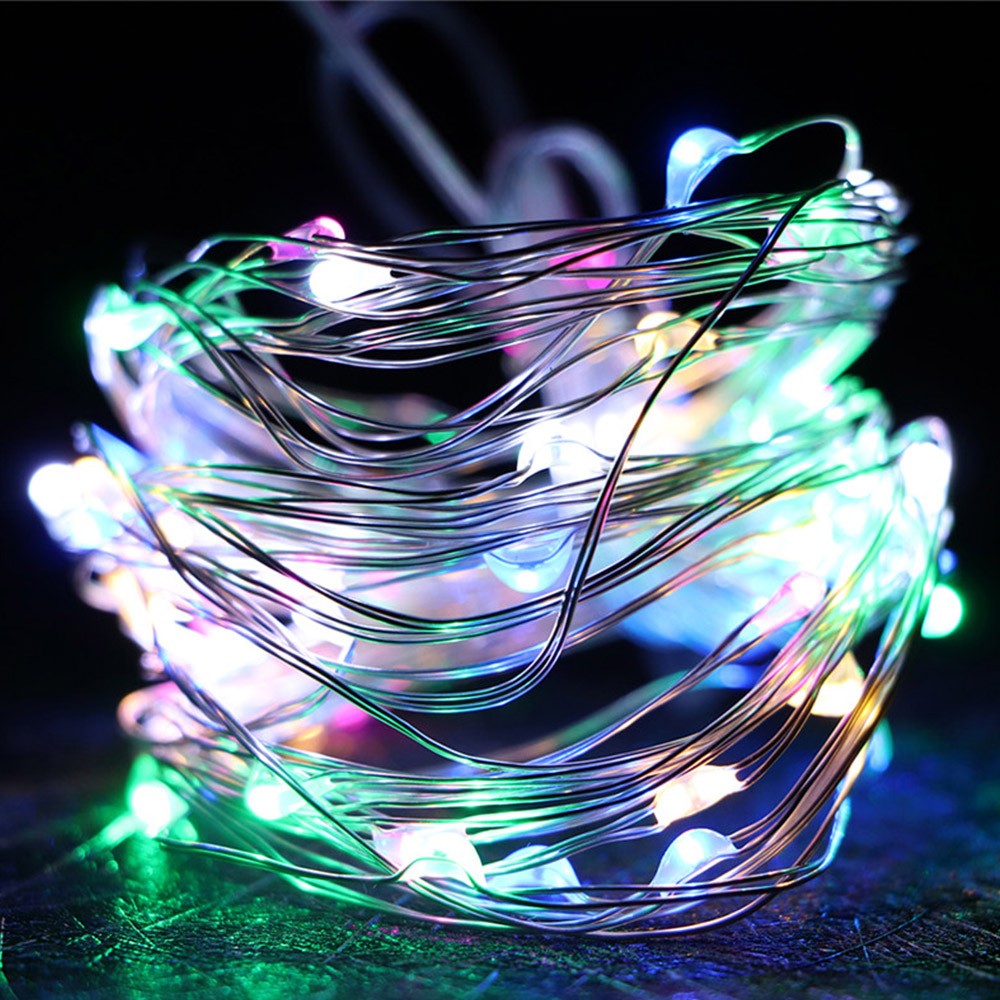 100LED Copper Wire String Lights Fairy Lights Battery Operated Remote Control